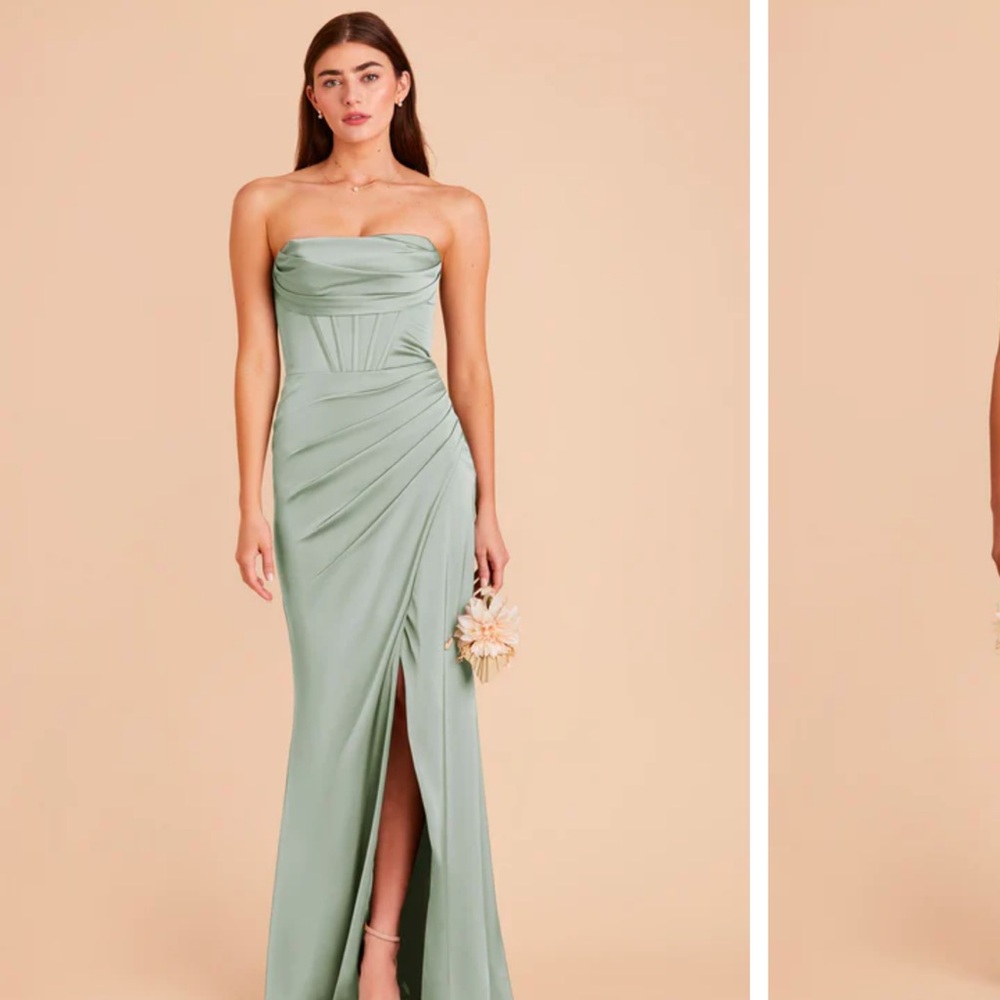 Birdy grey sage green Carrie dress
